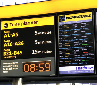 Los vuelos del aeropuerto Healthrow en Londres para el Día de Star Wars